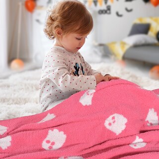 Foto 5 | Foto 5 | Manta De Bebé Jooja Soft Cozy Plush 76x102 Cm Pink Ghost - Venta Internacional.