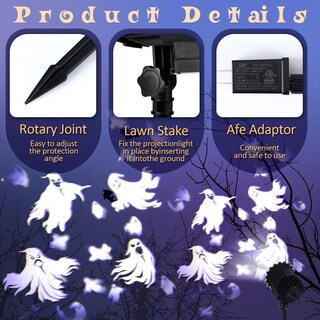 Foto 6 | Foto 6 | Proyector Led Lingvee Halloween Con 1 Diapositiva De Película - Venta Internacional.