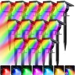 Focos Solares Peasur Paquete De 6 Para Exteriores Rgb Impermeables - Venta Internacional.