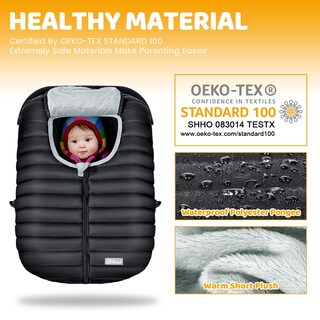 Foto 5 | Foto 5 | Fundas Para Asientos De Coche Orzbow Cocoon Baby 0-12 M Rain Snow Black - Venta Internacional.