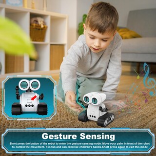 Foto 6 | Foto 6 | Robot De Juguete Hamourd Para Niños De 3 Años Con Walkie-talkie Y Led - Venta Internacional.