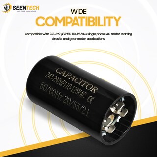 Foto 2 | Foto 2 | Condensador De Arranque De Motor Seentech 243-292uf 110-125vac 50/60 Hz - Venta Internacional.