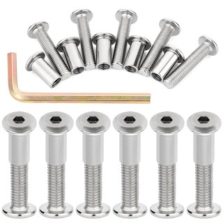 Foto 1 | Foto 1 | Pernos Para Muebles Xrfoiniu 50 Unidades M8 X 40 Mm Plateados Con Tuerca Cilíndrica - Venta Internacional.