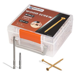 Foto 1 | Foto 1 | Tornillos Para Madera Goobetter 3 Pulgadas #10 X 3 300 Unidades Resistentes A La Corrosión - Venta Internacional.