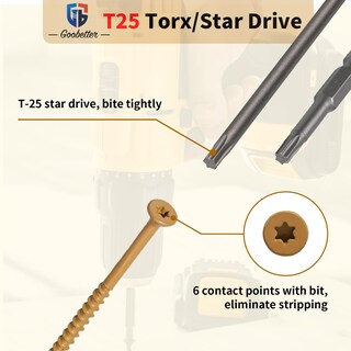 Foto 4 | Foto 4 | Tornillos Para Madera Goobetter 3 Pulgadas #10 X 3 300 Unidades Resistentes A La Corrosión - Venta Internacional.