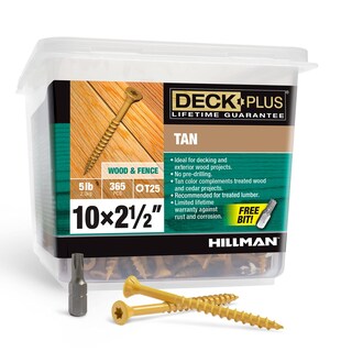 Foto 1 | Foto 1 | Sujetadores Screw Deck Plus Color Canela 48416 2 5 X 10 Mm 2 27 Kg - Venta Internacional.
