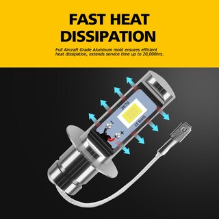 Foto 7 | Foto 7 | Faros Antiniebla Led Drl Auxlight H3 3000 Lúmenes 6000 K - Venta Internacional.