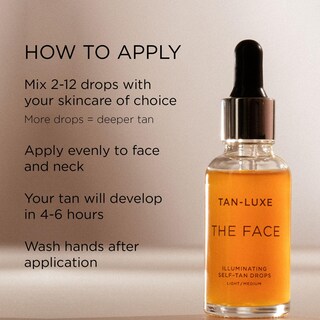 Foto 4 | Foto 4 | Gotas Bronceadoras Tan Luxe The Face Autobronceador Medio/oscuro 10 Ml - Venta Internacional.