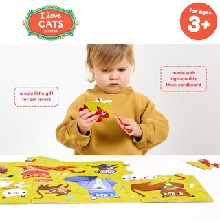 Foto 4 | Foto 4 | Floor Puzzle Banana Panda I Love Cats Para Niños Mayores De 3 Años - Venta Internacional.