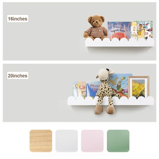 Foto 7 | Foto 7 | Estantería Infantil Icnjdmopclean Flotante Festoneada  50 Cm  Blanca - Venta Internacional.