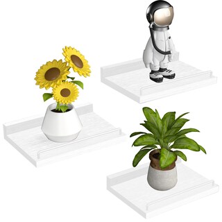 Foto 1 | Foto 1 | Estantería Flotante Ryofobetto  Pequeña Granja  6 X 23 Cm  Juego De 3 Unidades  Color Blanco - Venta Internacional.