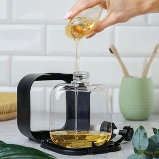 Foto 6 | Foto 6 | Dispensador De Jabón Goujfol Para Baño Y Cocina (2 X 300 Ml Negro) - Venta Internacional.