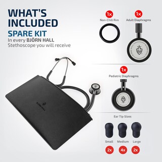 Foto 2 | Foto 2 | Estetoscopio Björn Hall Scandinavian Classic Negro Mate - Venta Internacional.