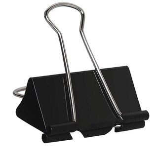 Foto 1 | Foto 1 | Clips De Encuadernación Aellabus Tamaño Grande 5 1 Cm 72 Unidades Acero Templado Negro - Venta Internacional.