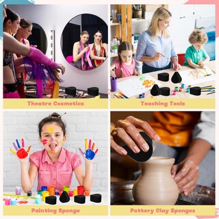 Foto 7 | Foto 7 | Juego De Esponjas Para Pintura Facial Bnjzwjj 50 Unidades Para Niños Y Adultos - Venta Internacional.