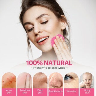 Foto 5 | Foto 5 | Esponjas Faciales Gainwell En Forma De Corazón 50 Unidades 100% Naturales - Venta Internacional.