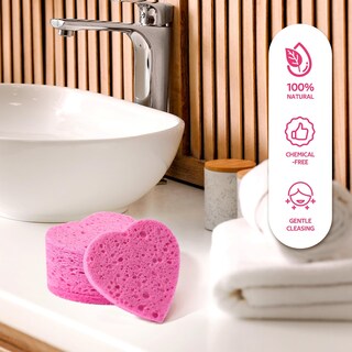 Foto 7 | Foto 7 | Esponjas Faciales Gainwell En Forma De Corazón 50 Unidades 100% Naturales - Venta Internacional.