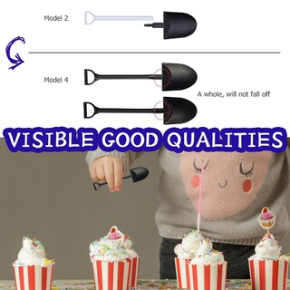 Foto 3 | Foto 3 | Cucharas De Postre Desechables De Plástico Oaaxbbecco En Forma De Pala (50) - Venta Internacional.