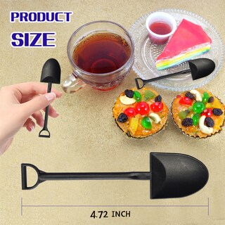 Foto 5 | Foto 5 | Cucharas De Postre Desechables De Plástico Oaaxbbecco En Forma De Pala (50) - Venta Internacional.