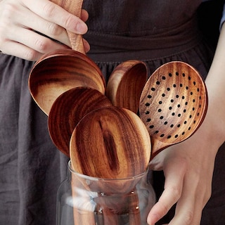 Foto 7 | Foto 7 | Juego De Utensilios De Cocina Renawe De Madera De Acacia 7 Piezas Para Cocina - Venta Internacional.