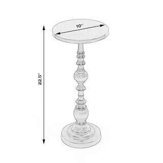 Foto 7 | Foto 7 | Mesa Auxiliar Con Pedestal Butler Specialty Silver Darien Nickel - Venta Internacional.