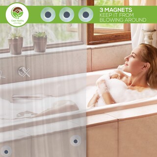 Foto 4 | Foto 4 | Forro De Cortina De Ducha Clean Healthy Living Peva Transparente - Venta Internacional.