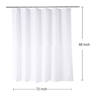 Foto 2 | Foto 2 | Cortina De Ducha Wellcolor Short 168 X 167 Cm Color Blanco - Venta Internacional.