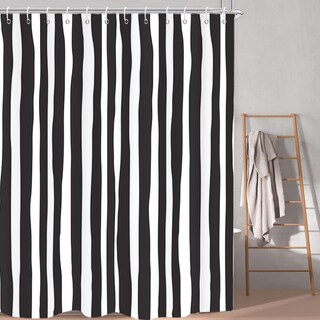 Foto 3 | Foto 3 | Cortina De Ducha Gkleasg A Rayas Blancas Y Negras De 180 X 180 Cm - Venta Internacional.