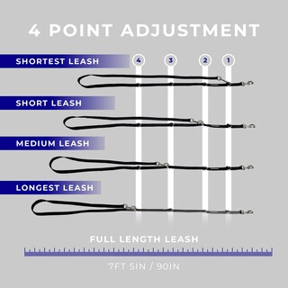 Foto 4 | Foto 4 | Correa Para Perro Hands Free Activedogs Bandolera De Nailon 2 3 M Negra - Venta Internacional.