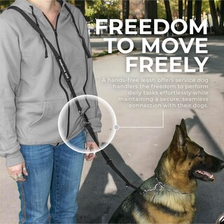 Foto 5 | Foto 5 | Correa Para Perro Hands Free Activedogs Bandolera De Nailon 2 3 M Negra - Venta Internacional.