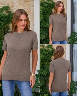 Foto 5 | Foto 5 | Top Arach&cloz - Jersey Holgado De Manga Corta Para Mujer Talla S Color Blanco - Venta Internacional.