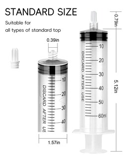 Foto 4 | Foto 4 | Jeringa Cafozsmu Luer Lock De 60 Ml Sin Aguja Paquete De 50 - Venta Internacional.