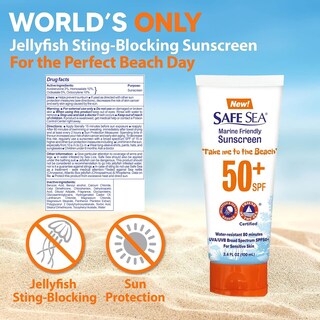 Foto 2 | Foto 2 | Protector Solar Safe Sea Bloqueador De Picaduras De Medusas Spf 50+ 100 Ml - Venta Internacional.