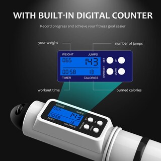 Foto 2 | Foto 2 | Jump Rope H Handio Con Contador De Longitud Ajustable  Color Blanco - Venta Internacional.