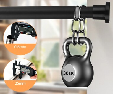 Foto 4 | Foto 4 | ''barra Extensible Para Cortina De Ducha De Baño De 80 A 240cm Negro ''