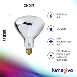 Foto 2 | Foto 2 | Bombilla De Piscina Lumenivo R40 500 W 120 V E26 Halco R40fl500/hg - Venta Internacional.