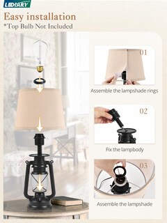 Foto 7 | Foto 7 | Lámpara De Mesa Lediary Con Llama Parpadeante Controlada Por Soplado Juego De 2 - Venta Internacional.