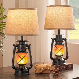 Foto 1 | Foto 1 | Lámpara De Mesa Lediary Linterna Led Negra Con Forma De Llama Parpadeante 18 72 Cm - Venta Internacional.