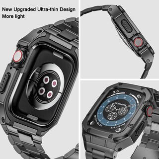 Foto 2 | Foto 2 | Correa De Reloj Con Funda Baiteyou Acero Inoxidable Apple 46 Mm Serie 10 - Venta Internacional.