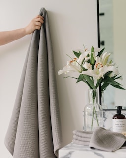 Foto 2 | Foto 2 | Toallas De Baño Cozy Earth Waffle 60% Algodón 40% Viscosa Y Bambú - Venta Internacional.
