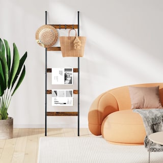 Foto 7 | Foto 7 | Soporte Para Colcha Blanket Ladder Elyken De 5 Niveles Con 4 Ganchos Color Marrón Rústico - Venta Internacional.