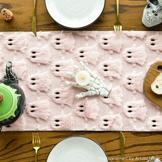 Foto 2 | Foto 2 | Camino De Mesa Artoid Mode Pink Ghost Halloween 33 X 183 Cm - Venta Internacional.