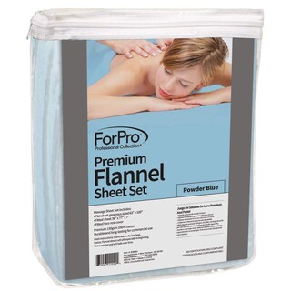 Foto 2 | Foto 2 | Juego De Sábanas De Masaje Forpro Premium Frannel Powder Blue - Venta Internacional.