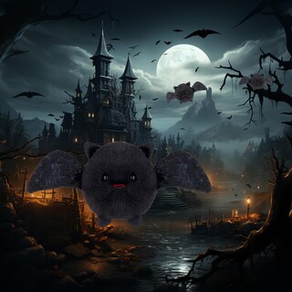 Foto 2 | Foto 2 | Bate De Peluche Para Halloween Con Forma De Albaricoque Y Cordero 10 Cm - Venta Internacional.