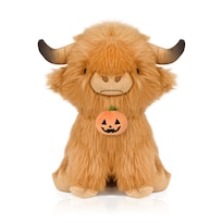 Peluche Yzxzm  Vaca Escocesa De Las Tierras Altas  23 Cm  De Peluche Marrón - Venta Internacional.