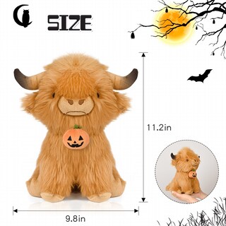 Foto 4 | Foto 4 | Peluche Yzxzm Vaca Escocesa De Las Tierras Altas 23 Cm De Peluche Marrón - Venta Internacional.