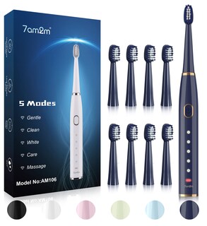 Foto 1 | Foto 1 | Cepillo De Dientes Eléctrico 7am2m Sonic Para Adultos Y Niños Azul Marino - Venta Internacional.