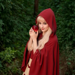 Foto 5 | Foto 5 | Cape Colorful House Caperucita Roja De Terciopelo Para Mujer - Venta Internacional.