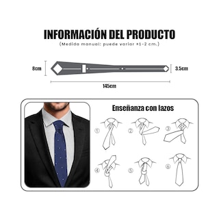 Foto 4 | Foto 4 | Set De Corbata Formal De 8 Cm Eo Safe Imports Esi-21708 Rojo