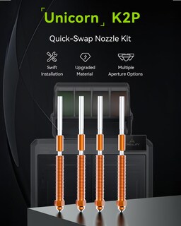 Foto 2 | Foto 2 | Kit De Boquillas Creality K2 Plus Unicorn  0 4 Mm  0 8 Mm  4 Unidades - Venta Internacional.